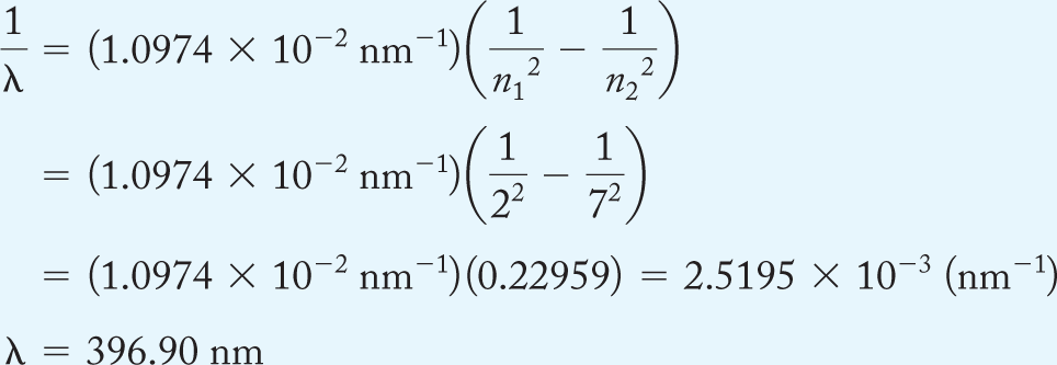 The Rydberg Formula 3.4 The Hydrogen Spectrum and the Bohr Model