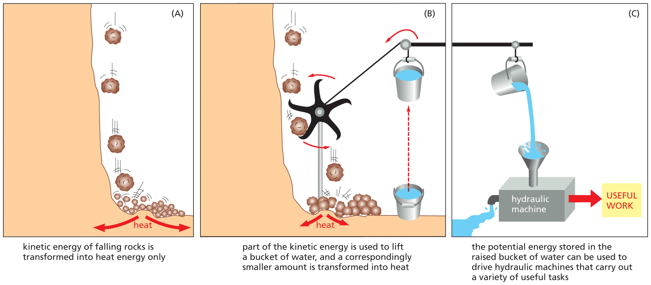 An illustrated analogy depicts the principle of coupled chemical reactions.