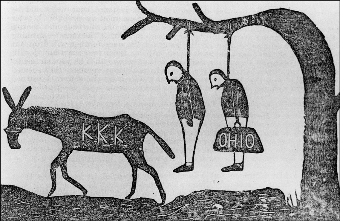 A Prospective Scene in the City of Oaks, Klan warning