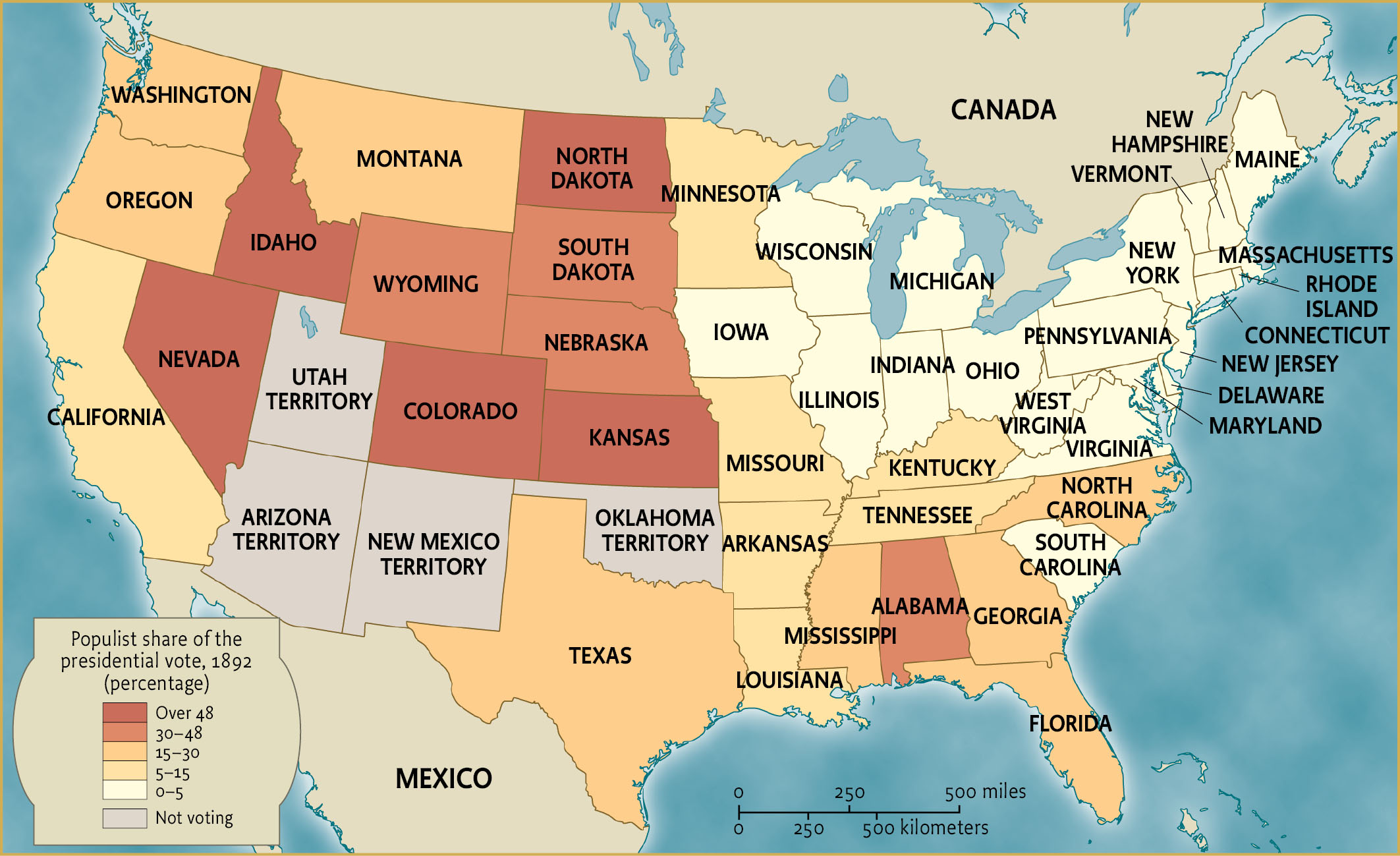 “POPULIST STRENGTH, 1892”