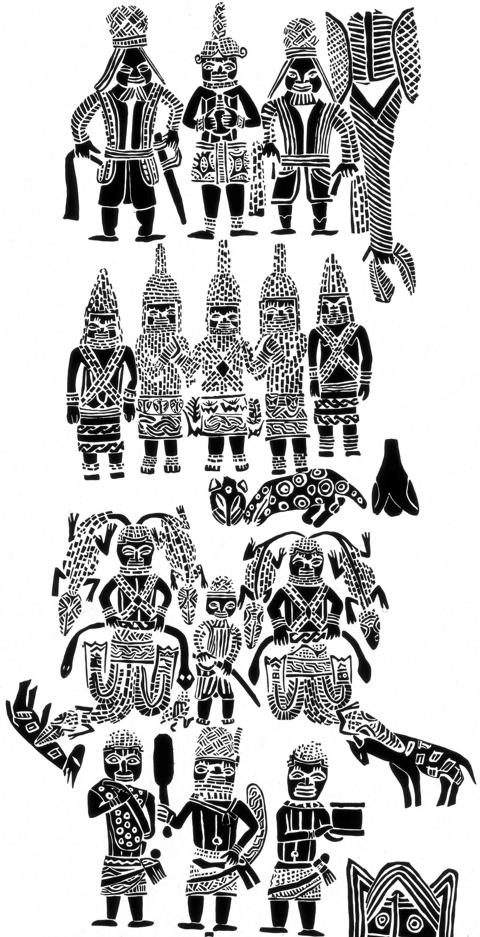 Images taken from carved tusk.