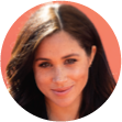 A profile portrait photo of actress and humanitarian Meghan Markle.
