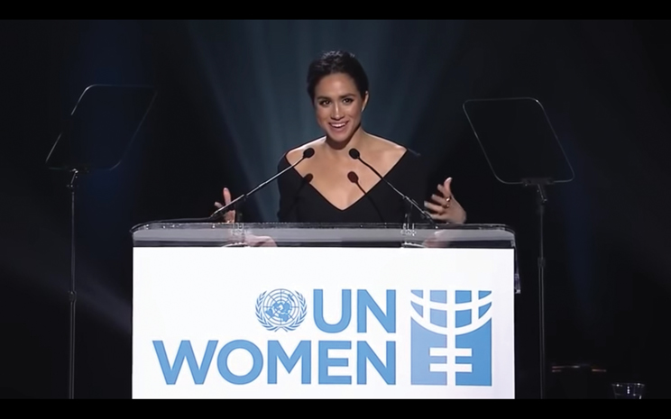The beginning of Megan Markle’s speech at the 2015 UN Women’s Conference.