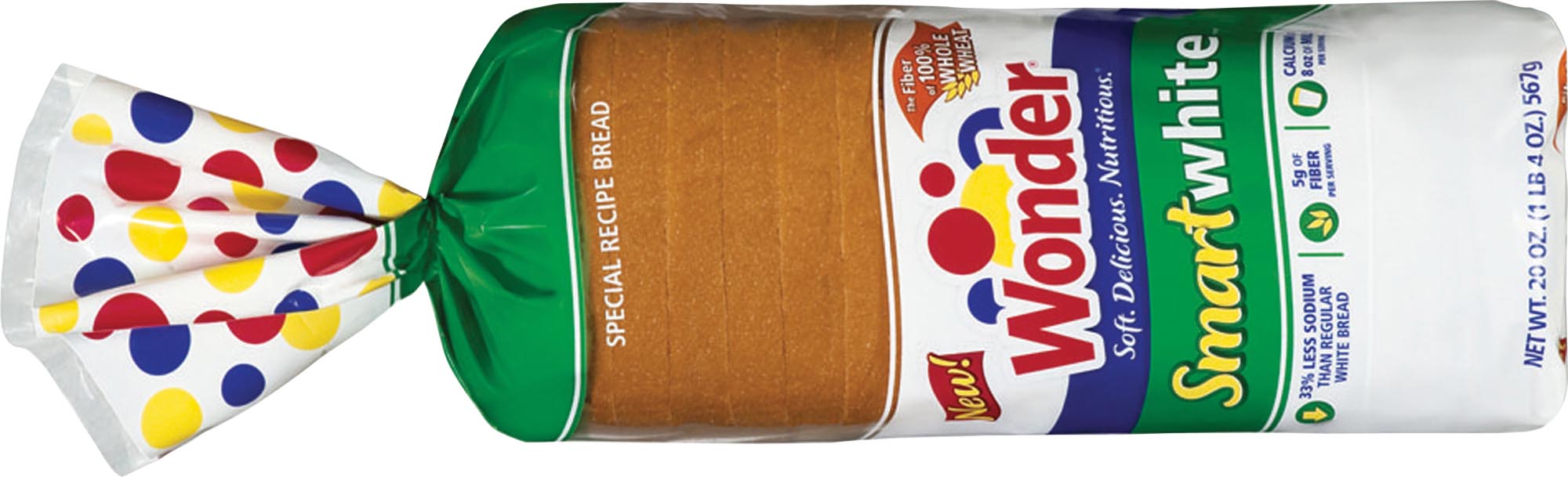 Large loaf of Wonder bread.