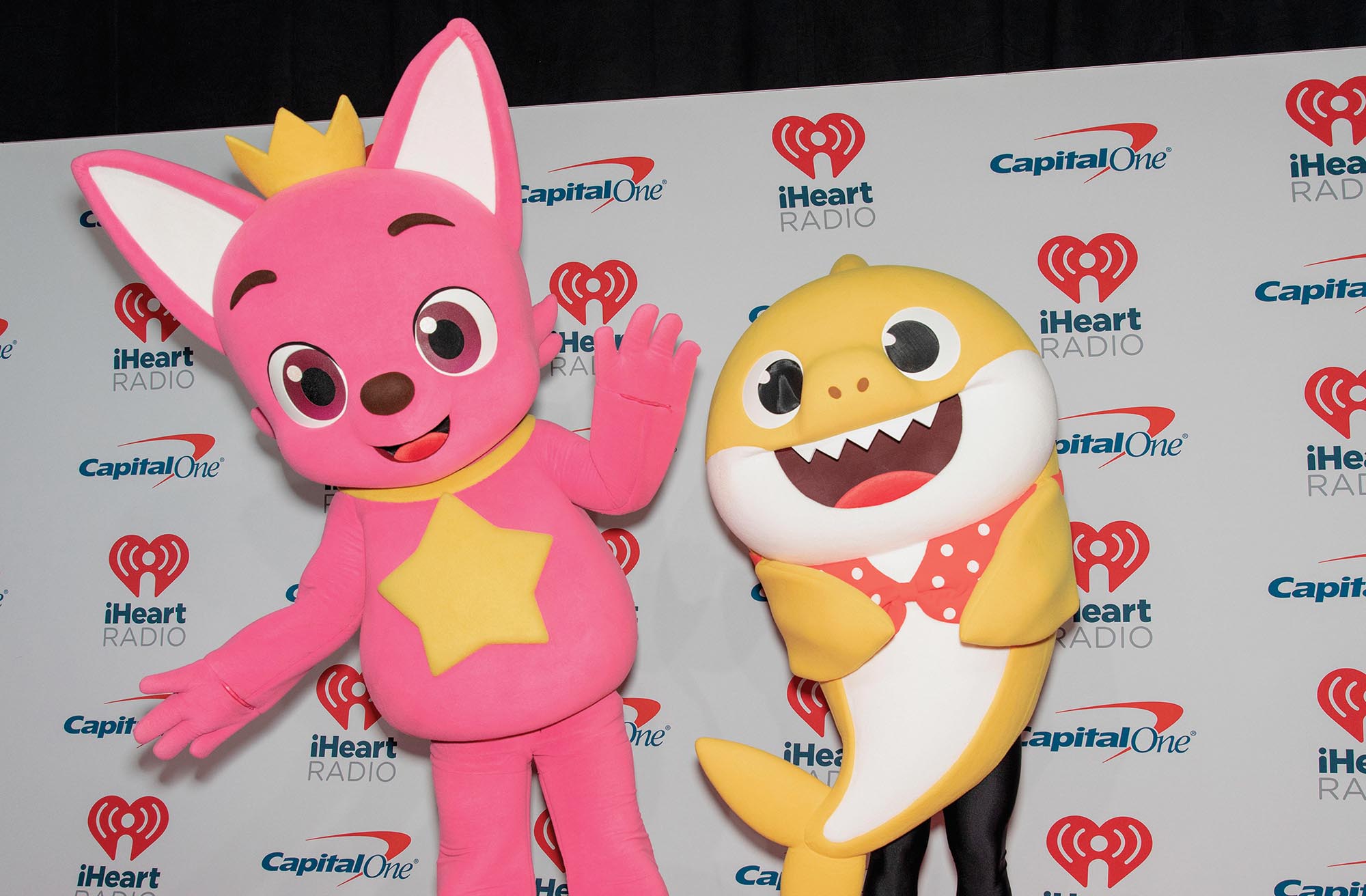 Two characters from the baby shark video.