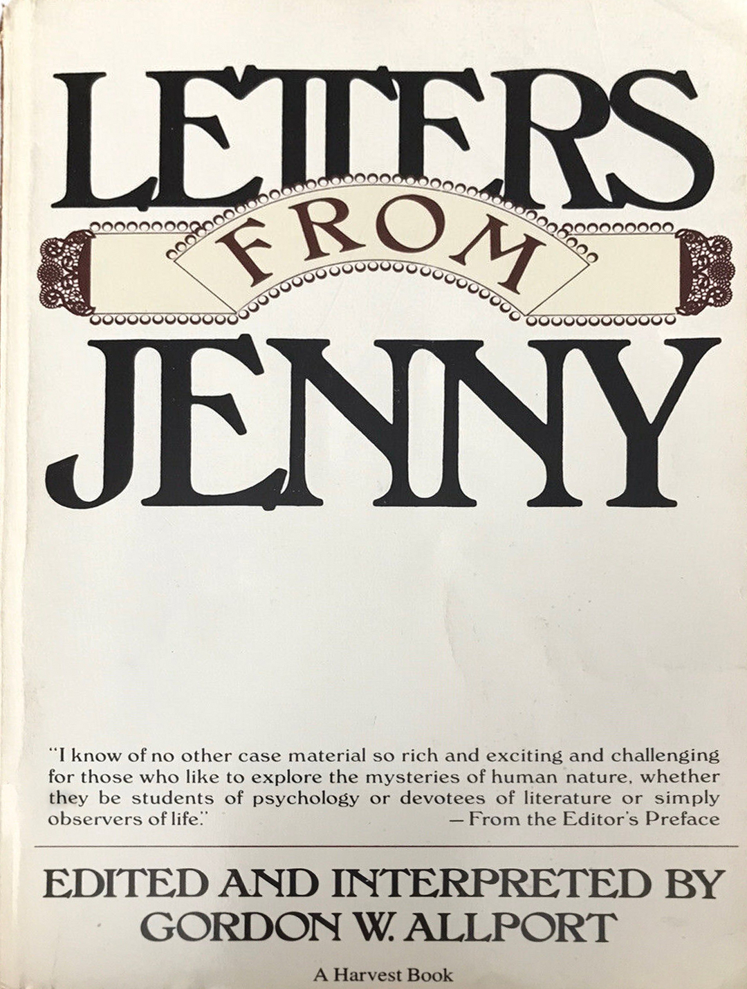 A book cover shows the book titled “Letters from Jenny.”