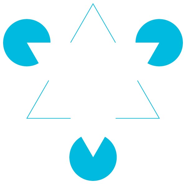 A figure shows the Kanizsa triangle.