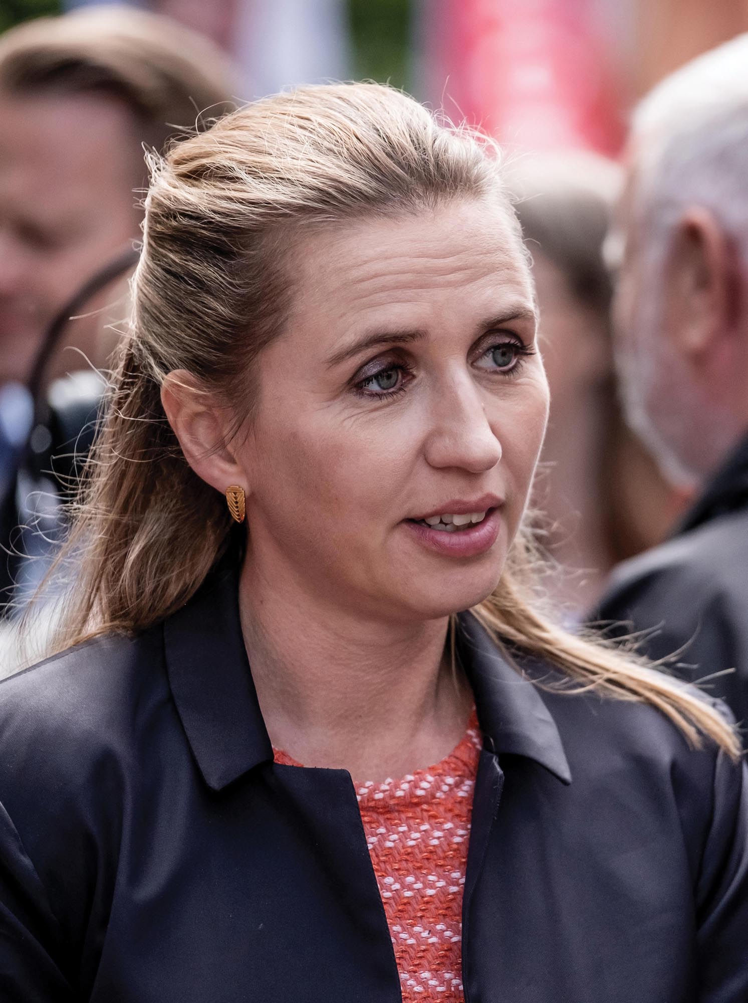 A headshot of Mette Frederiksen.