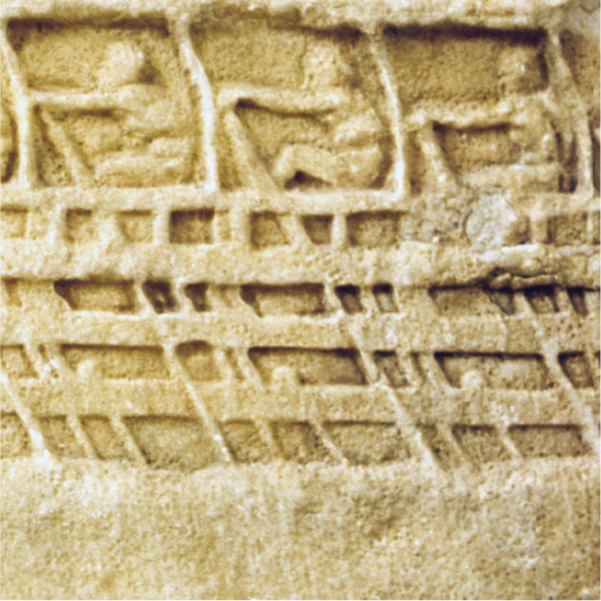Triremes In a fourth-century BCE Athenian relief of a trireme, the top row of oarsmen is visible, along with the oars of the second and third decks of rowers below.
