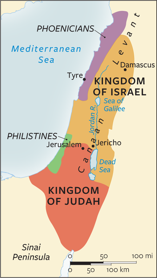 Israelite Kingdoms, ca. 900 BCE