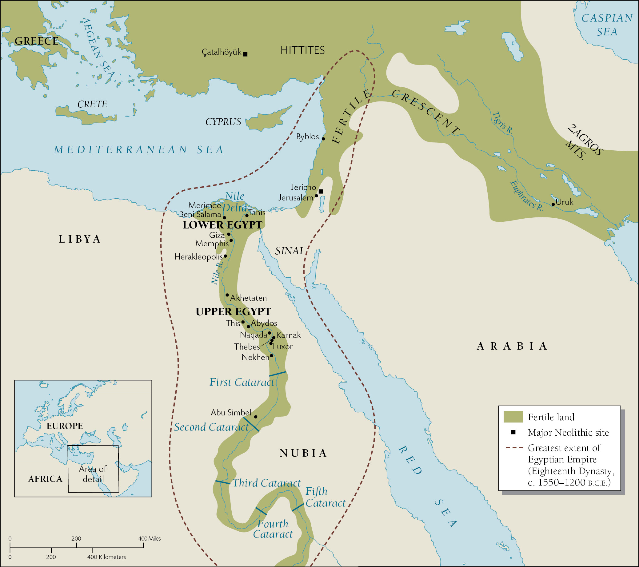 A map of northern Africa and parts of Europe, with a focus on rivers.