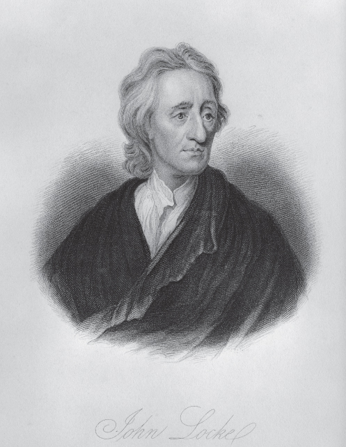 A portrait of John Locke.