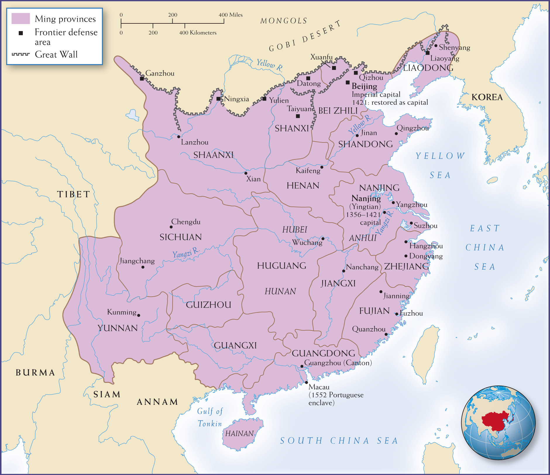 Map 11.4 is titled Ming China, 1500s.