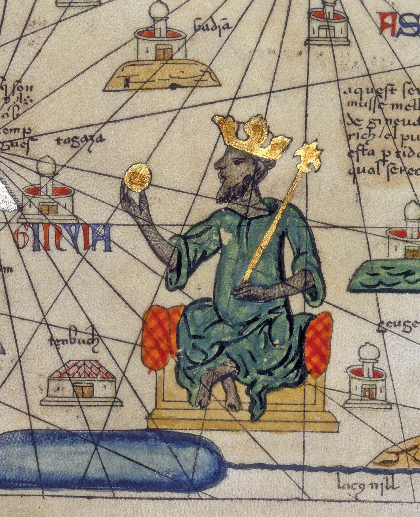 A painting of the King of Mali.