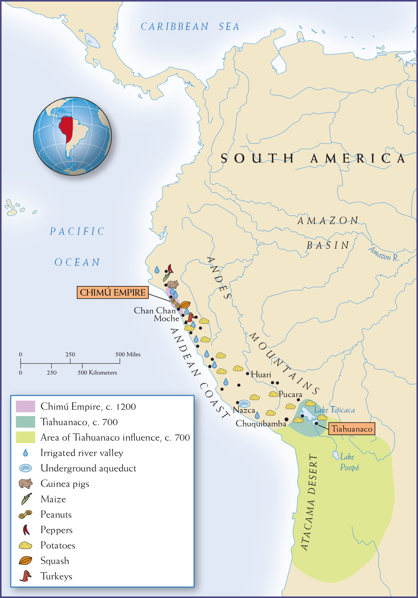 Map 10.9 is titled Andean States, c. 700-1400 C E.