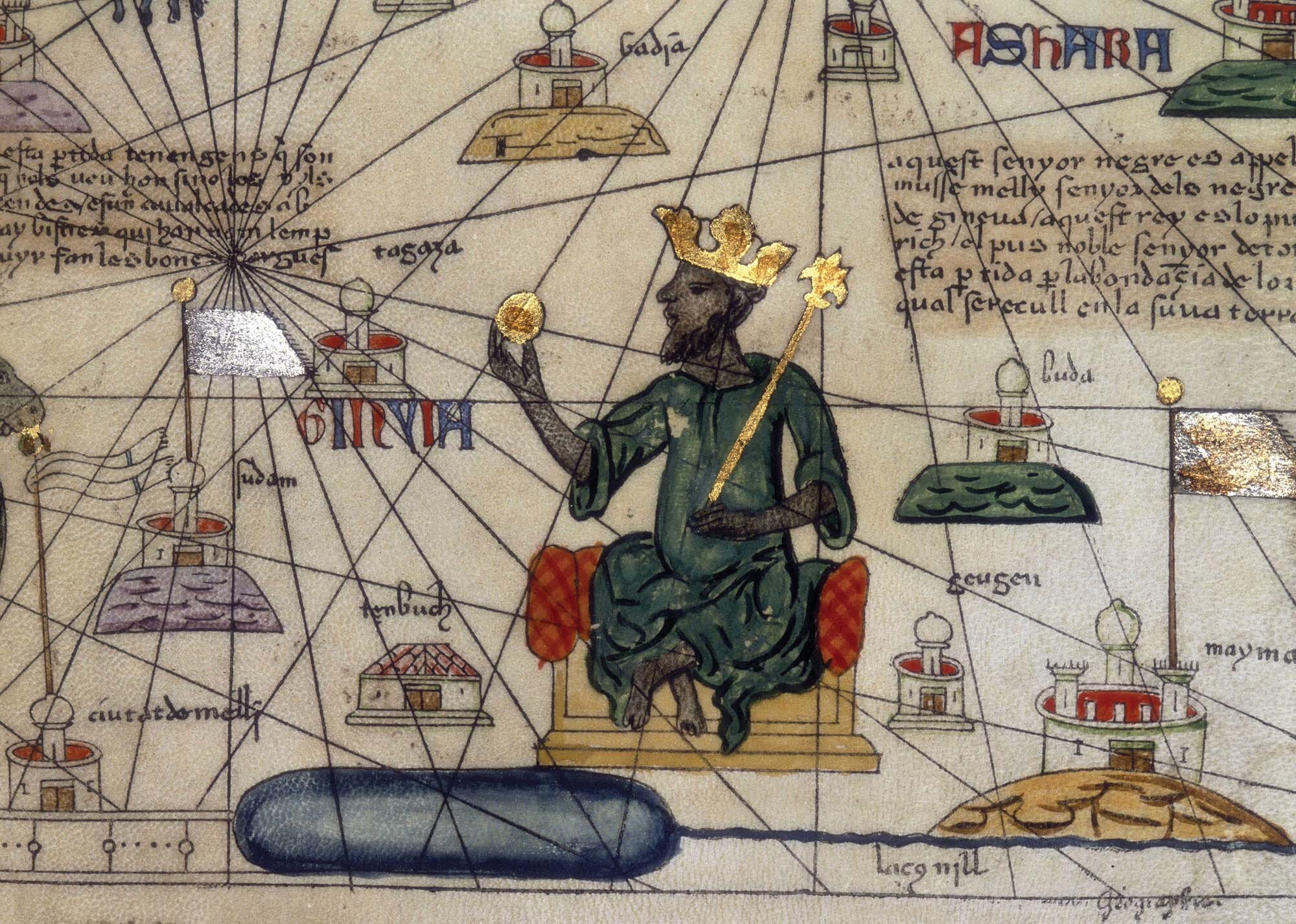 A painting of the King of Mali.