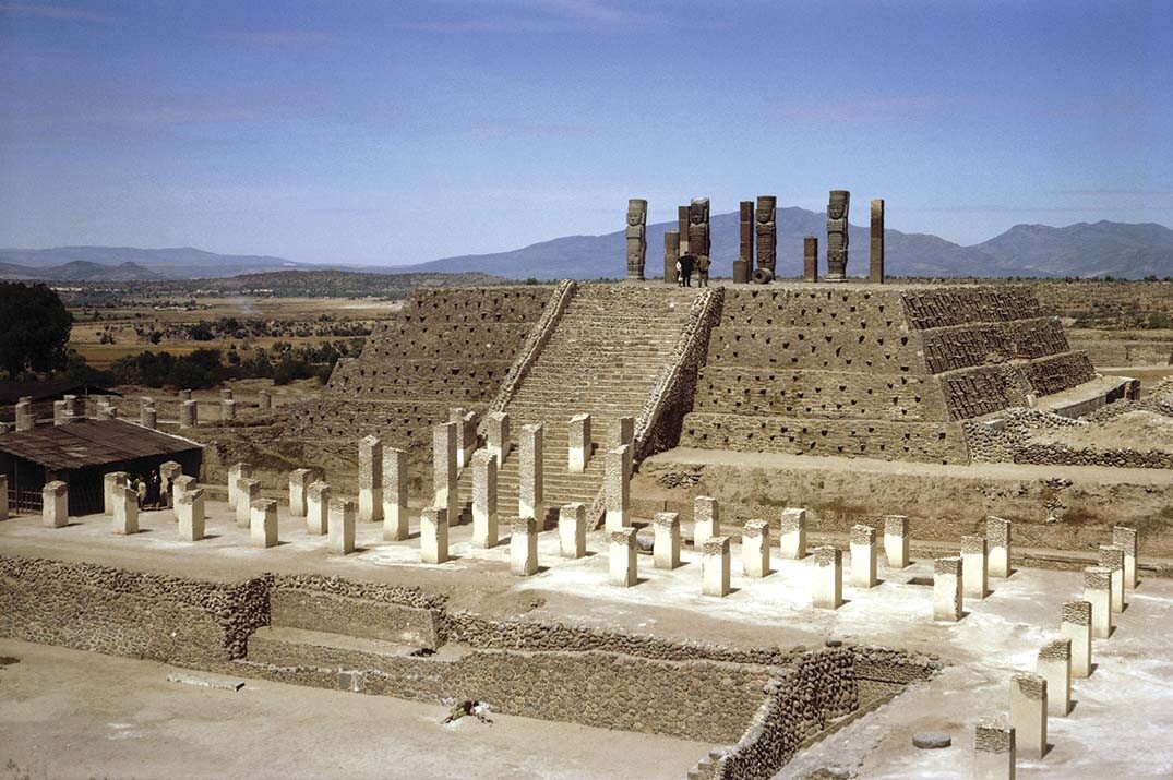 A photo of a Toltec Temple.