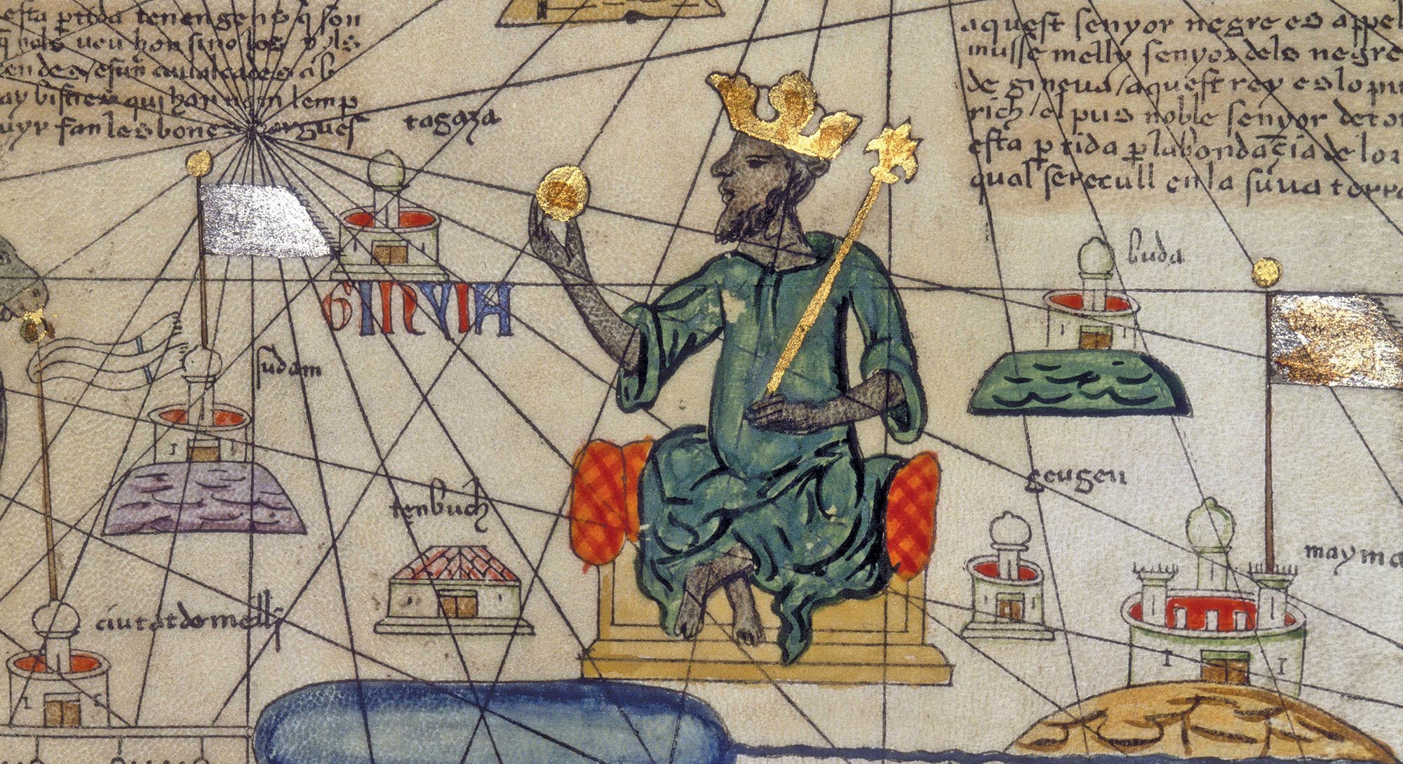 A painting of the King of Mali.