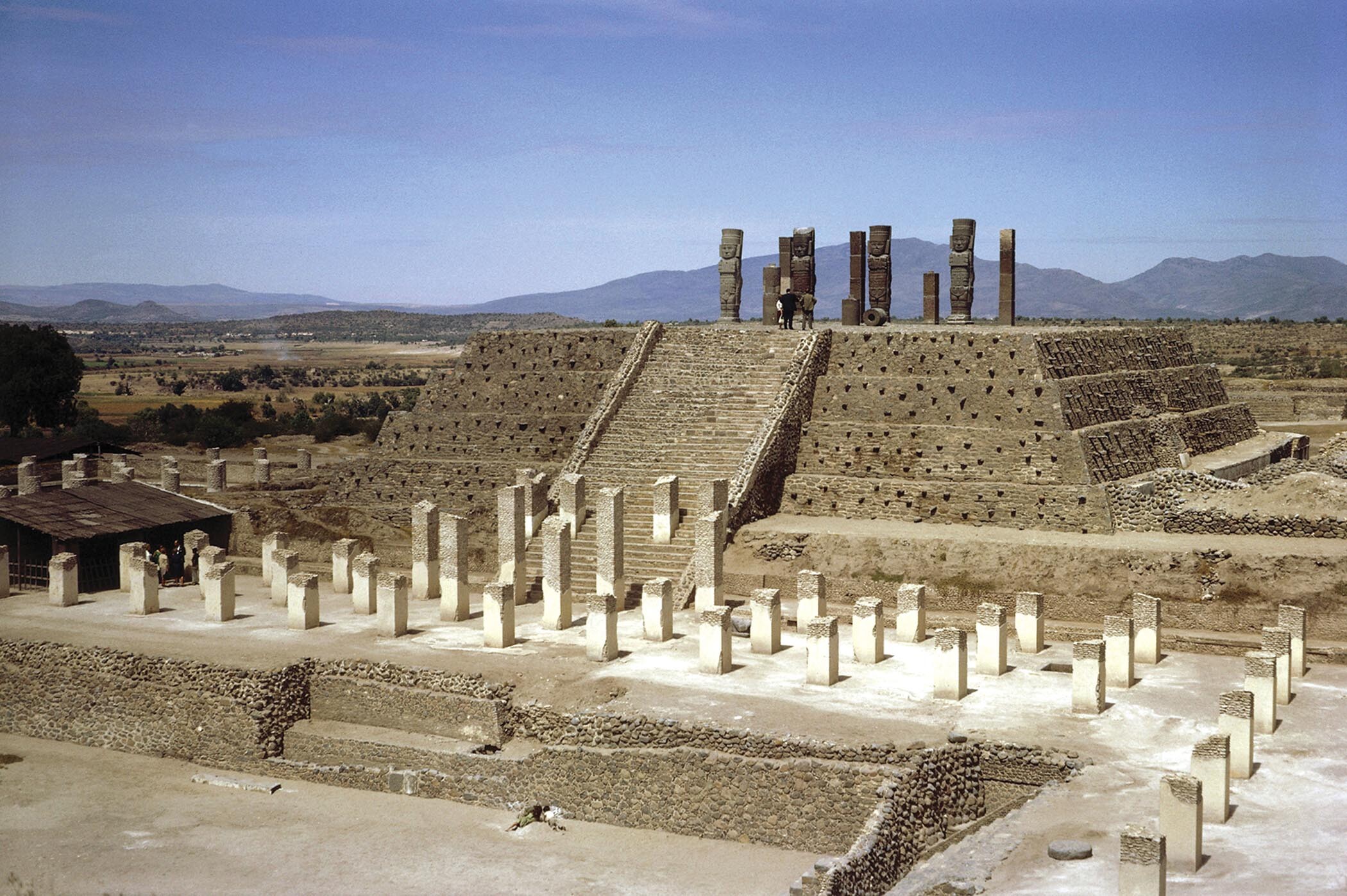 A photo of a Toltec Temple.